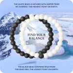 Black & White Lokai Bracelets for Couples & Friends