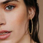 Twisted 14K Gold Hoop Earrings for Women