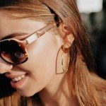 Twisted 14K Gold Hoop Earrings for Women