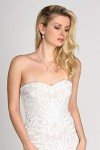 Elegant Pearl Necklace and Earrings Wedding Set