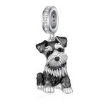 Schnauzer 925 Sterling Silver Charm for Bracelets