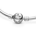 PANDORA Silver Bangle Bracelet - 8.3 inches