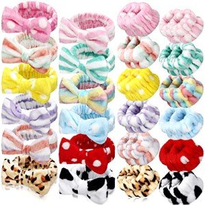 Colorful Spa Headband and Wristband Set for Women