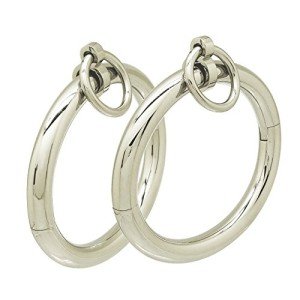 Lockable Stainless Steel Cuff Bracelets with O Ring