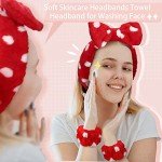 Colorful Spa Headband and Wristband Set for Women