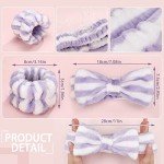 Colorful Spa Headband and Wristband Set for Women
