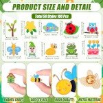 Ceenna 100 Pcs Colorful Enamel Pins Set