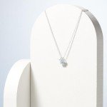 Sky Blue Topaz Butterfly Pendant Necklace for Women