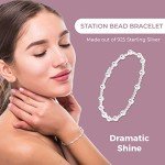 Sterling Silver Stretch Charm Bracelets for Women