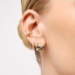 Ana Luisa Eden Gold Chunky Huggie Hoop Earrings