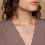 PAVOI 18K Gold Vermeil CZ Solitaire Choker Necklace