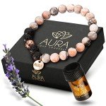 Lava Rock Beaded Bracelet for Essential Oils