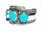 Blue Turquoise Adjustable Cuff Bracelet | Boho Style