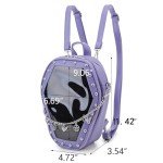 Goth Coffin Backpack for Enamel Pins - Purple