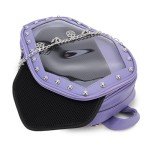 Goth Coffin Backpack for Enamel Pins - Purple