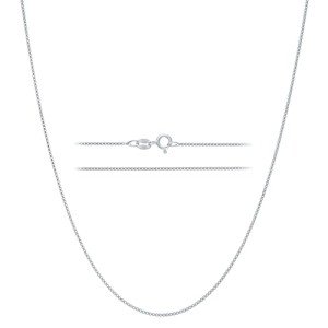 KISPER 16" Sterling Silver Box Link Necklace