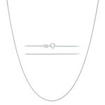 KISPER 16" Sterling Silver Box Link Necklace