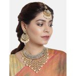 Aheli Elegant Faux Kundan Choker Necklace Set