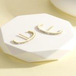 Trendy 14K Gold Minimalist Ear Cuff Earrings