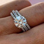 2 Ct Round Cut Halo Zircon Engagement Ring