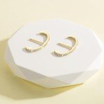 Trendy 14K Gold Minimalist Ear Cuff Earrings