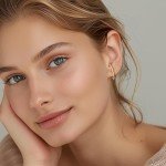 Trendy 14K Gold Minimalist Ear Cuff Earrings