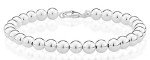 Miabella 925 Sterling Silver Bead Ball Bracelet