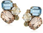 Coastal Mist Crystal Clip-On Earrings by Sorrelli