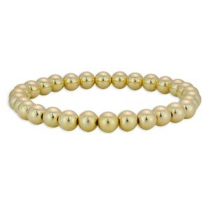 14K Gold Filled Stretchy Bead Bracelet for Layering