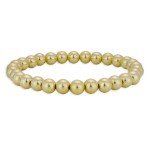 14K Gold Filled Stretchy Bead Bracelet for Layering