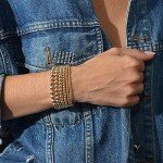 14K Gold Filled Stretchy Bead Bracelet for Layering