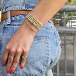 14K Gold Filled Stretchy Bead Bracelet for Layering