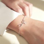 Stylish Silver Nurse Stethoscope Charm Bracelet