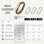 RTZN® Men's Natural Tiger Eye Bead Bracelet