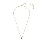 Swarovski Stilla Green Rectangular Pendant Necklace
