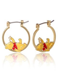 Winnie the Pooh Hoop Earrings for Women