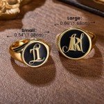 Custom Stacked Initials Signet Rings for Everyone