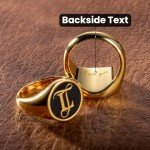 Custom Stacked Initials Signet Rings for Everyone
