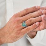 Turquoise Eagle Ring in 925 Sterling Silver