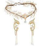 Fairy Flower Crown Headband with Elf Ears