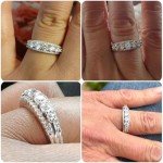 Moissanite Eternity Ring for Women, Size 8