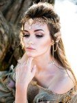 Fairy Flower Crown Headband with Elf Ears