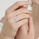 Vintage Celtic Knot Sterling Silver Engagement Ring Set