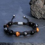 Men's Triple Protection Healing Crystals Beaded Bracelet