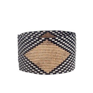 Brooklyn Luxe Stretch Beaded Cuff Bracelet - Black