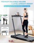 Bulapeach Foldable Under Desk Treadmill with Incline
