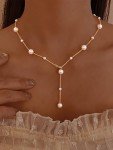 Dainty Pearl Drop Necklace in 925 Sterling Silver