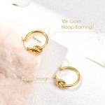 Gold Hoop Earrings for Bridesmaids - Gift Set