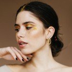 Gold Hoop Earrings for Bridesmaids - Gift Set