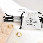 Gold Hoop Earrings for Bridesmaids - Gift Set
